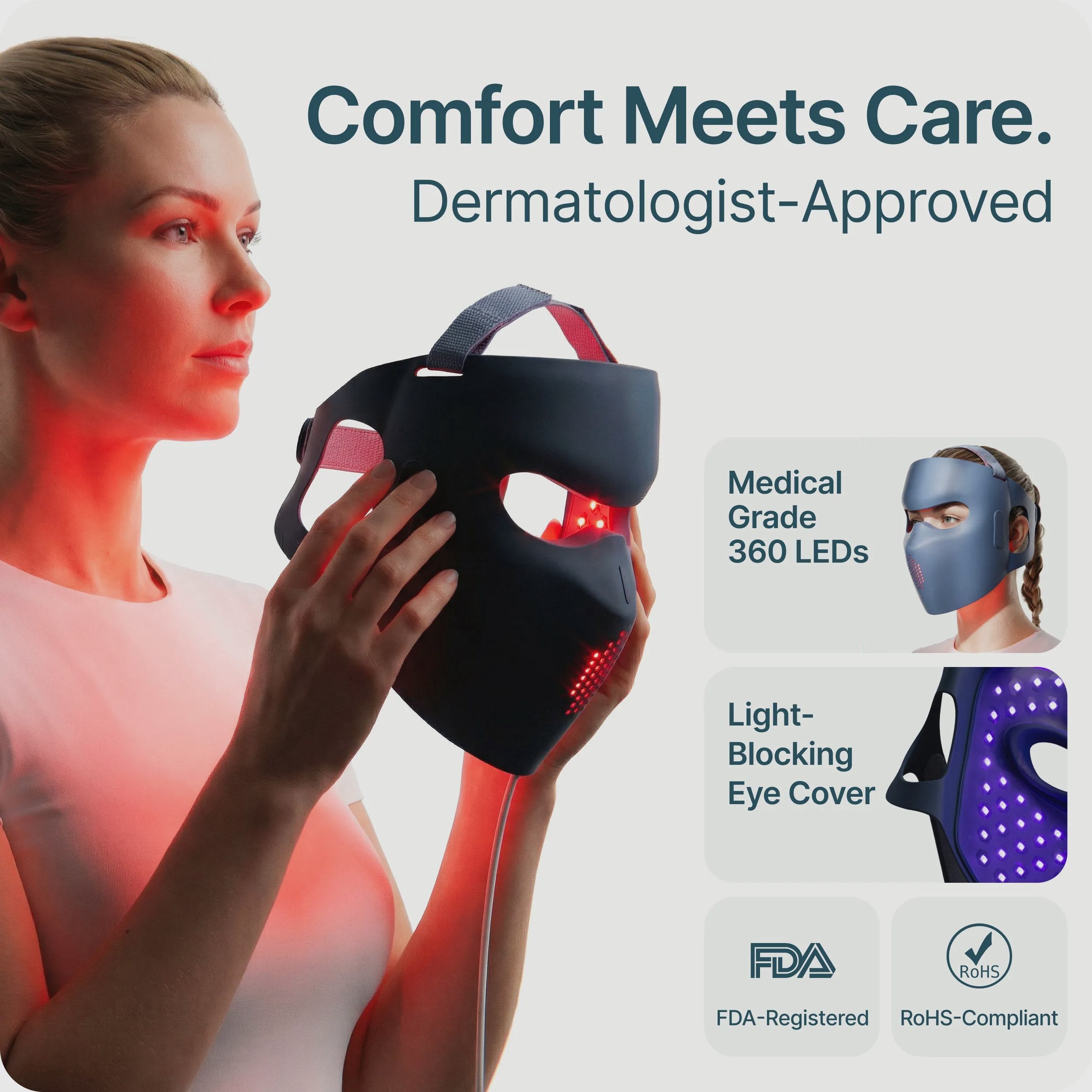Red Light Therapy Face Mask